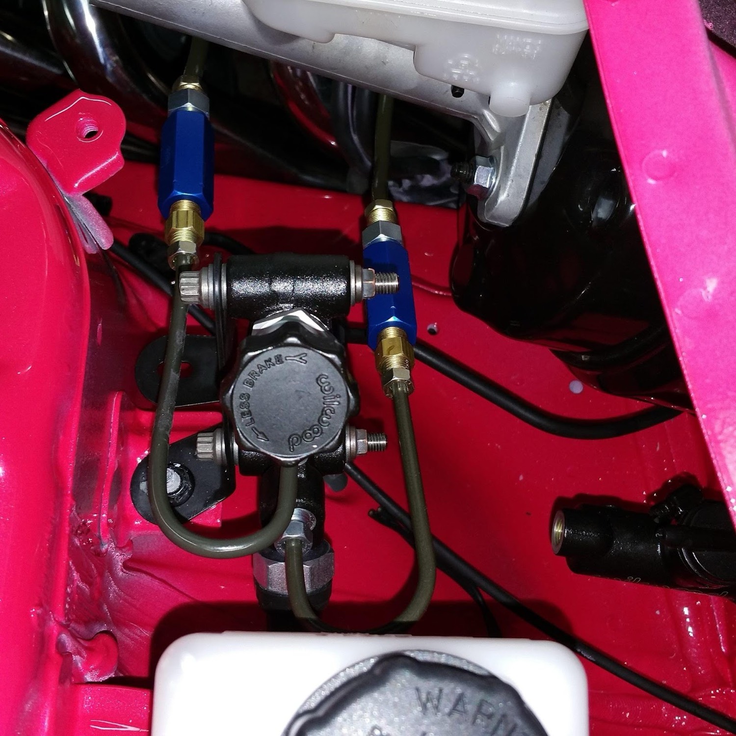 Wilwood proportioning valve installed