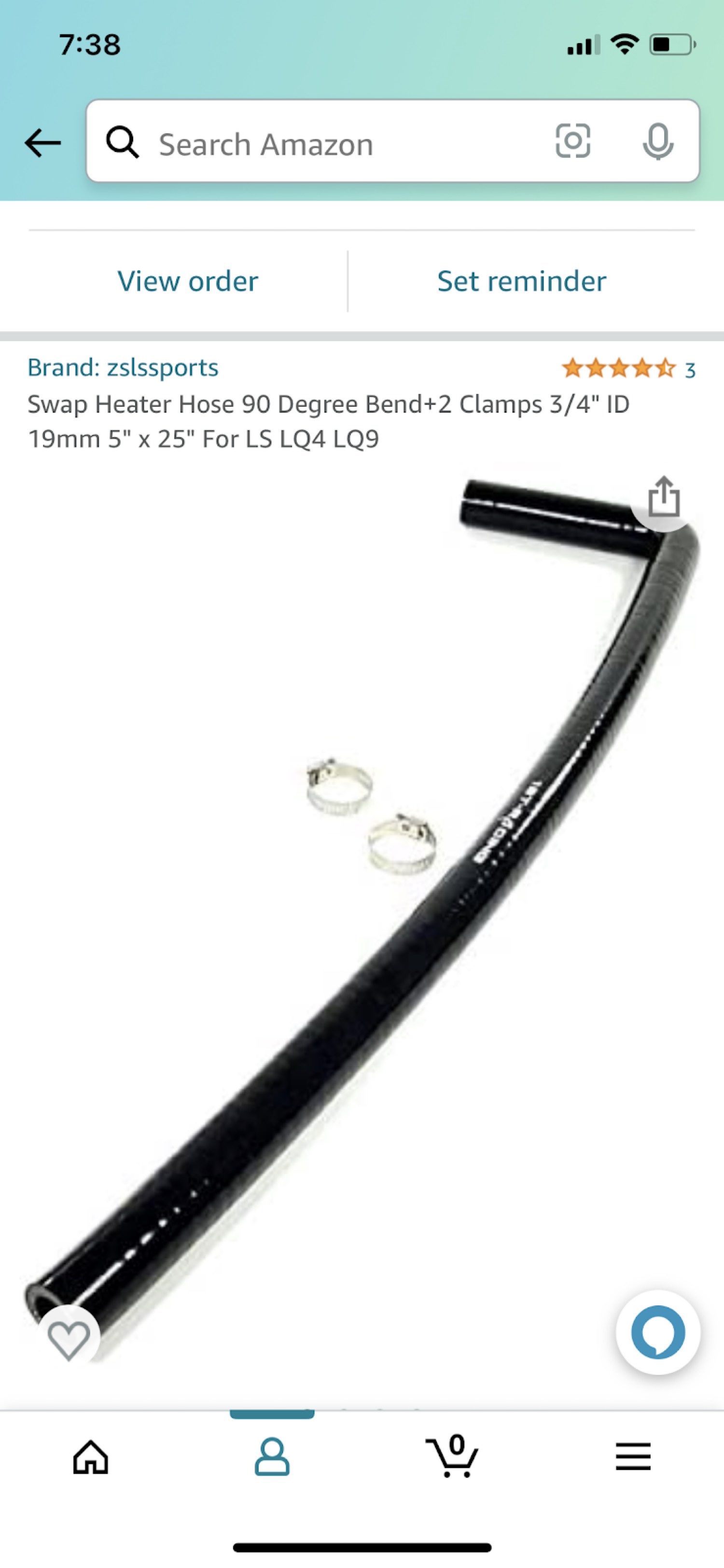 90 degree 3/4 inch heater hose product listing