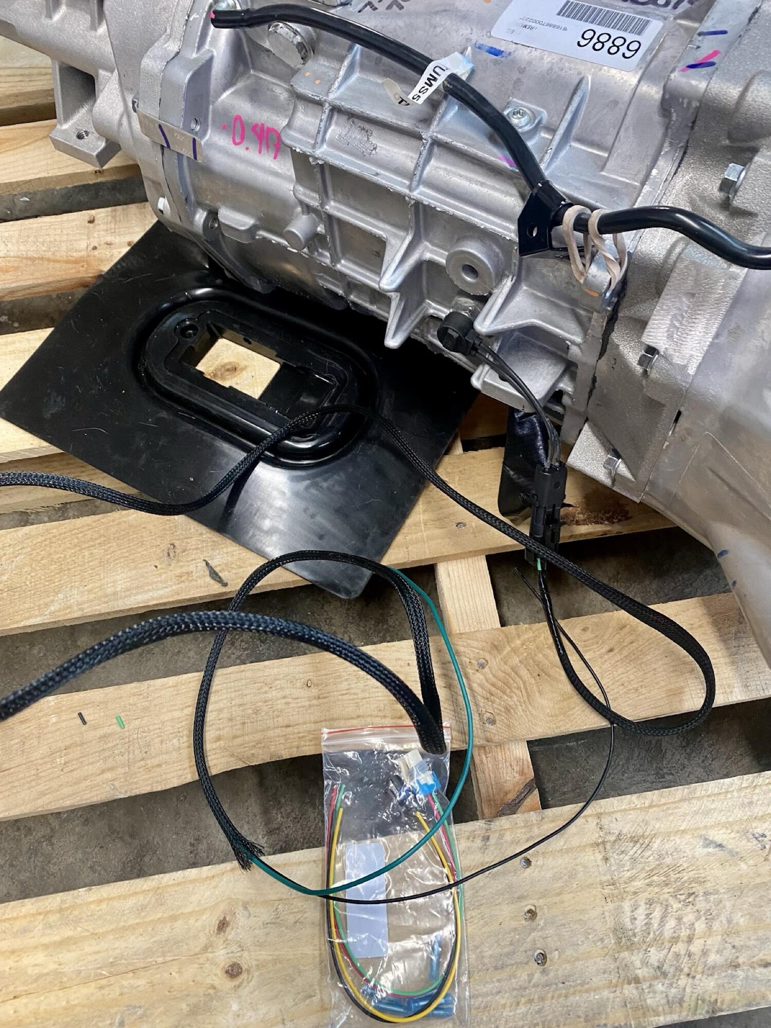T56 transmission with reverse switch pigtail attached